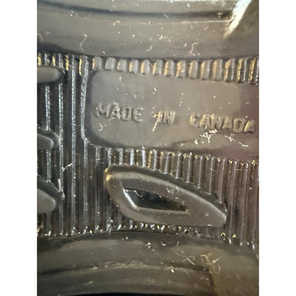 Black Fur Lined Ankle Boots Made In Canada Size 7 - Picture 15 of 16